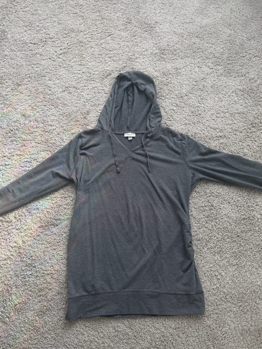 Grey Maternity Hooded Tunic